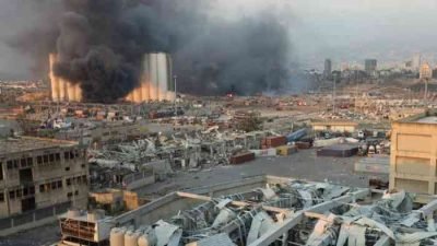 Huge impact shakes Lebanon’s capital Beirut
