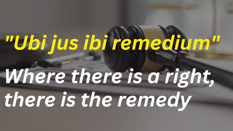 What is the Meaning of Ubi Jus Ibi Remedium?